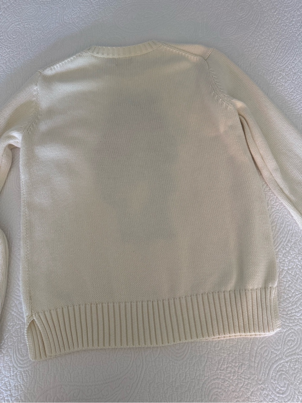 Polo by Ralph Lauren White Captain Bear Intarsia Crewneck Sweater❗️ - Picture 8 of 15